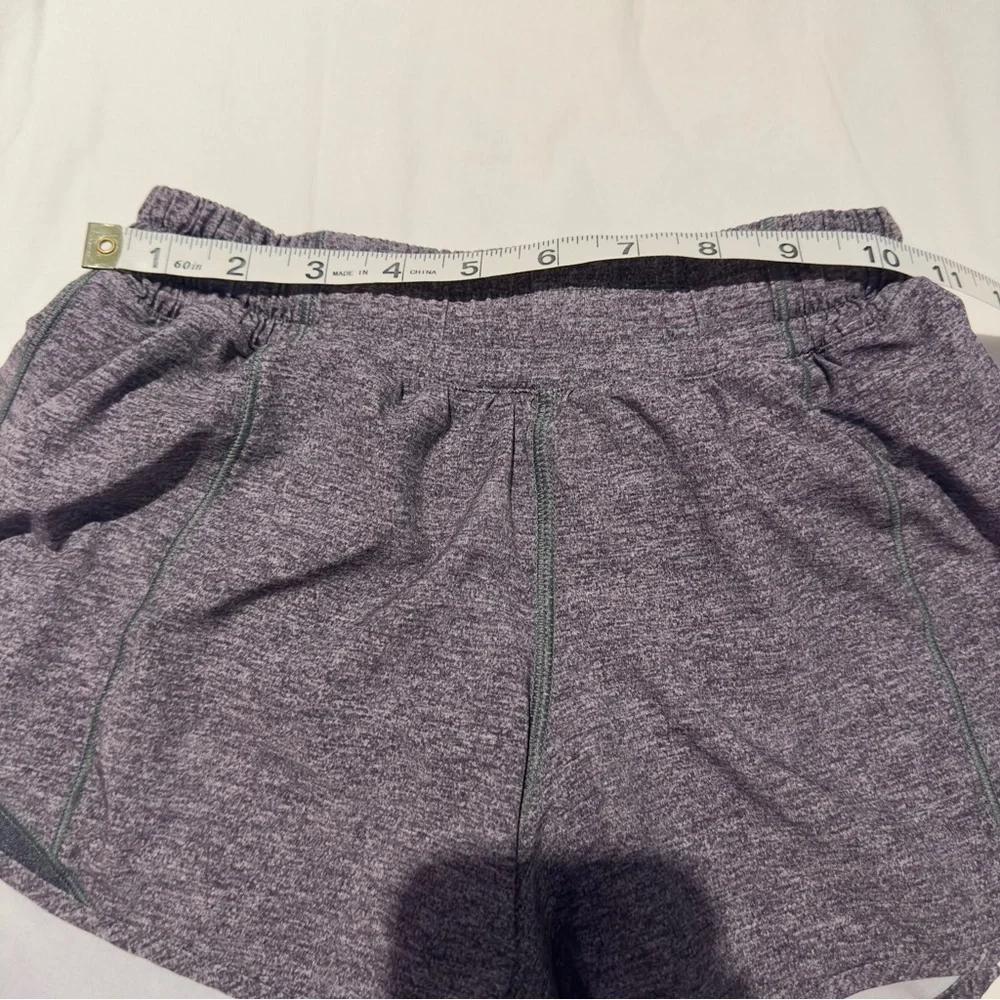 Lululemon Hotty Hot Gray Lined Shorts II 2.5” Size 4 Heather Lux Multi Black NWO - Picture 4 of 15
